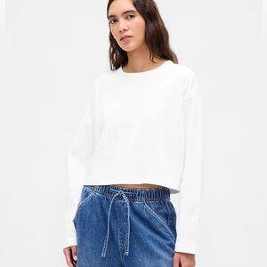 GAP Organic Cotton VintageSoft Heavyweight Crop T-Shirt size MP